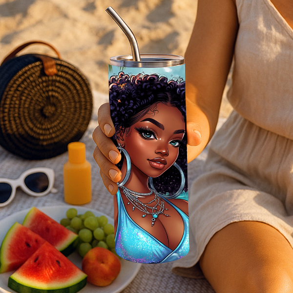 Black woman tumbler gift
