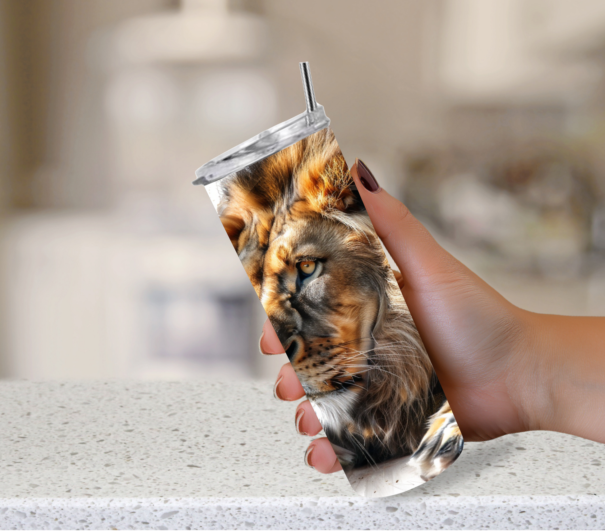 Bold travel cup for men