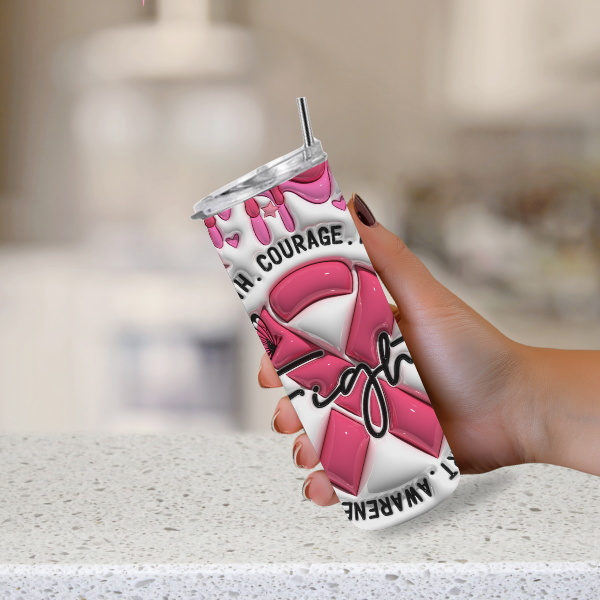 Breast cancer support gift 20 oz tumbler