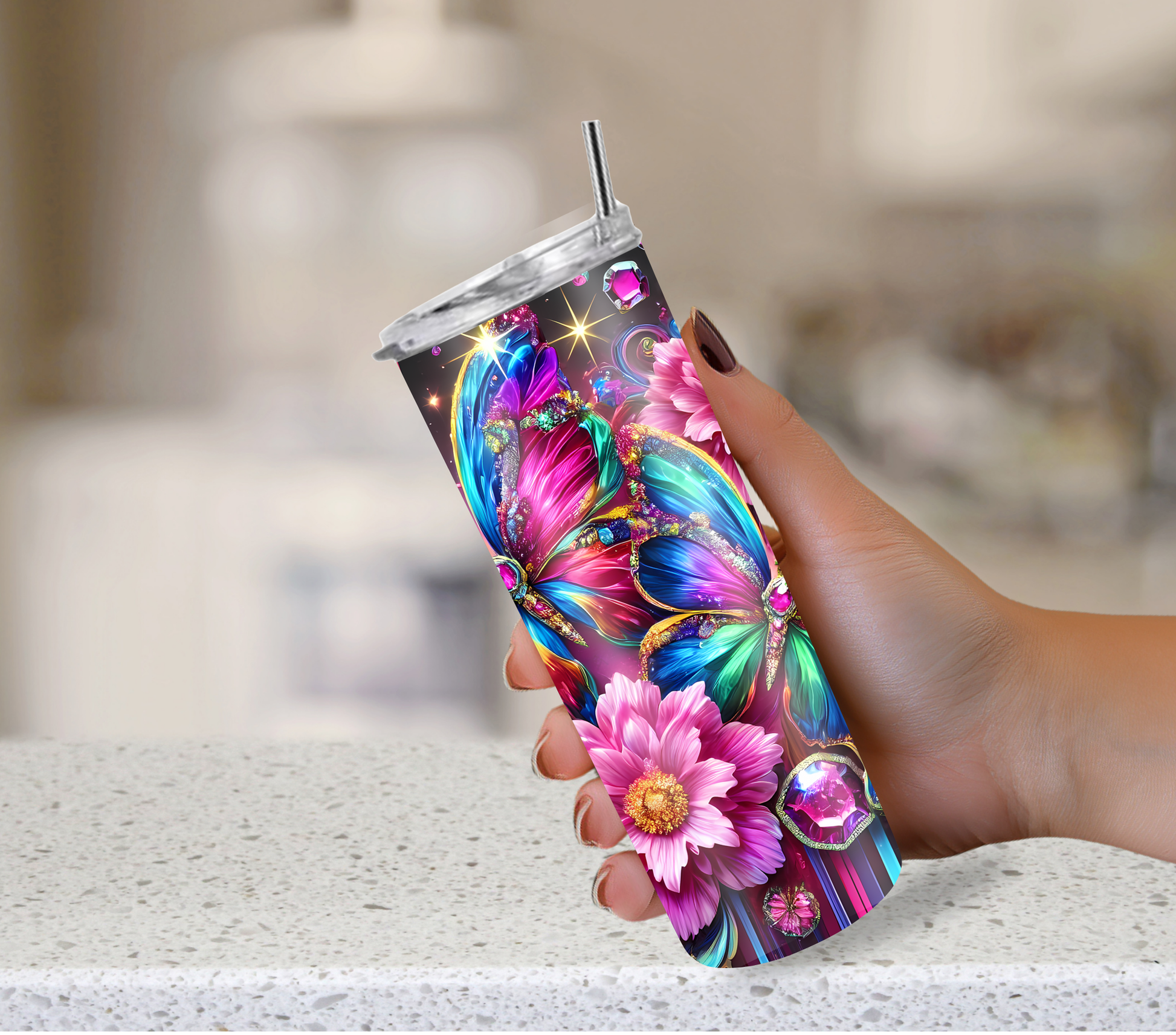 Butterfly cup gift for her