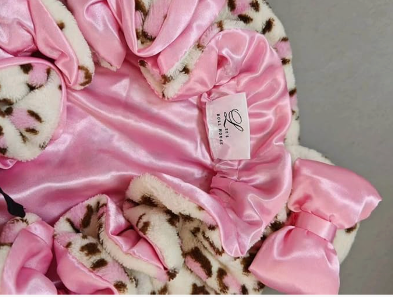 Cozy pink bonnet for sleeping