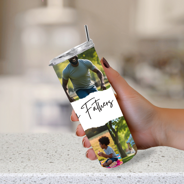 Custom dad tumbler with name