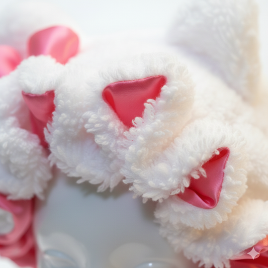 Cute teddy bear sleep bonnet for women