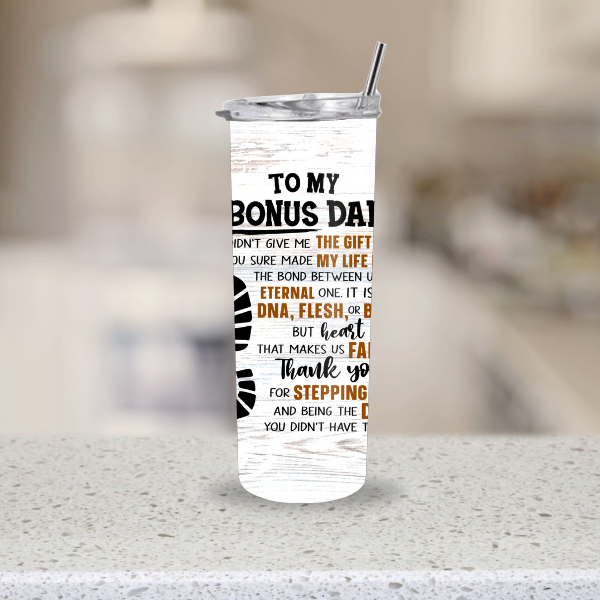 Father’s Day tumbler for bonus dad
