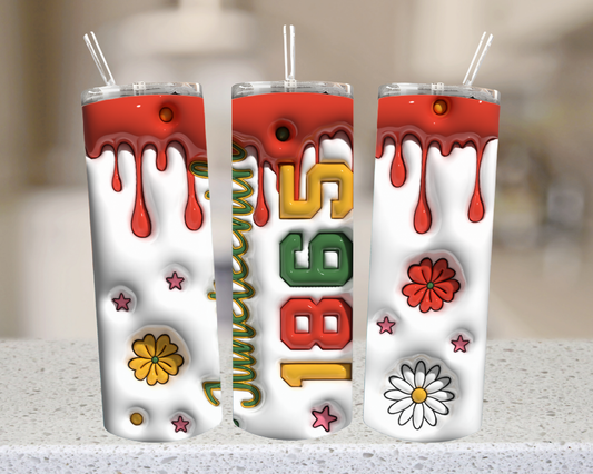 Justice Juice Juneteenth tumbler