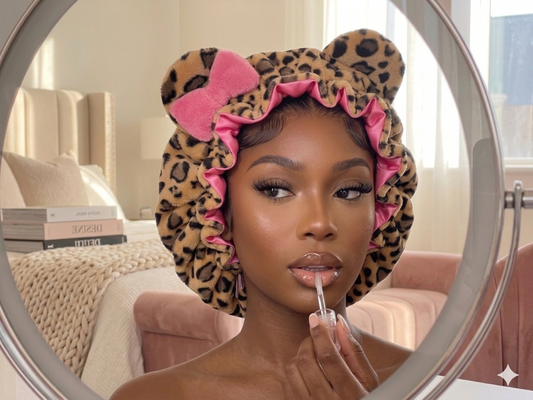 Luxury teddy bonnet for women