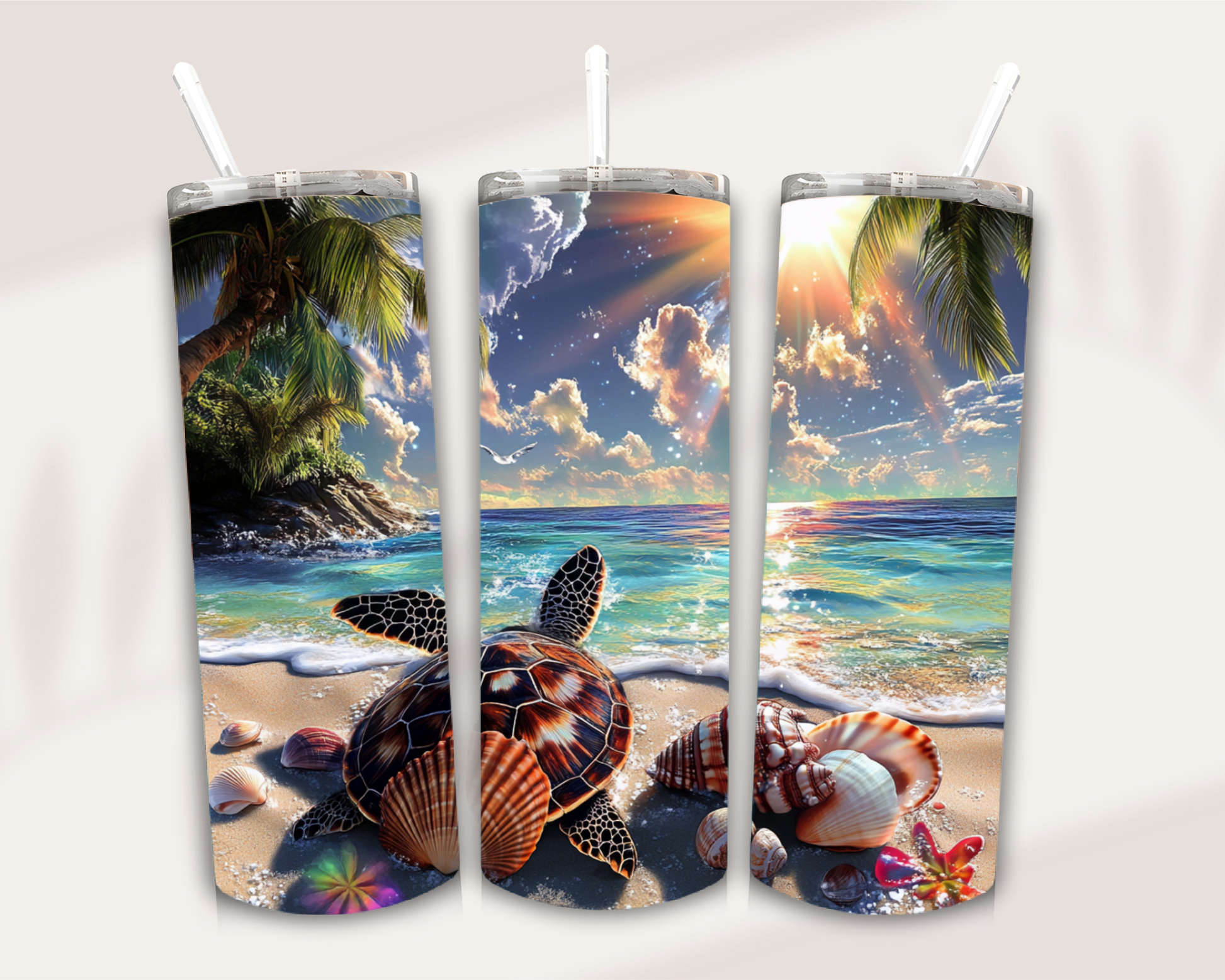 Palm Trees and Pretty Things tumbler