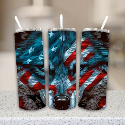 Patriot Pour patriotic red white blue tumbler