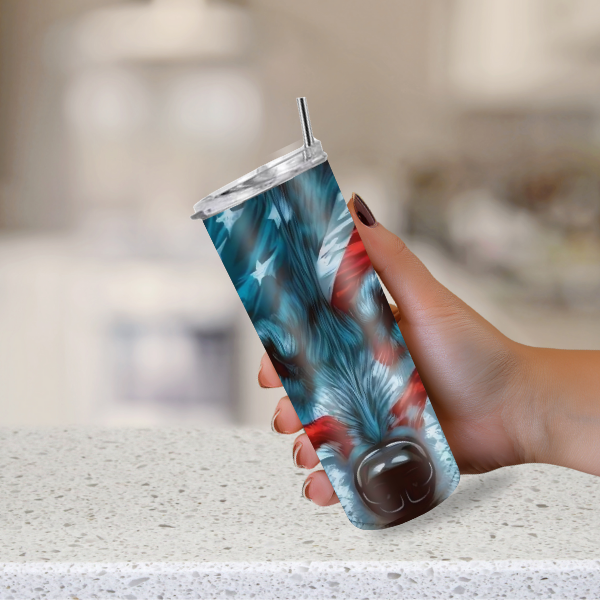 Patriotic travel cup for 4th of July