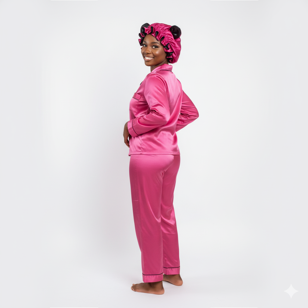 Cute teddy bonnet for women sleeping