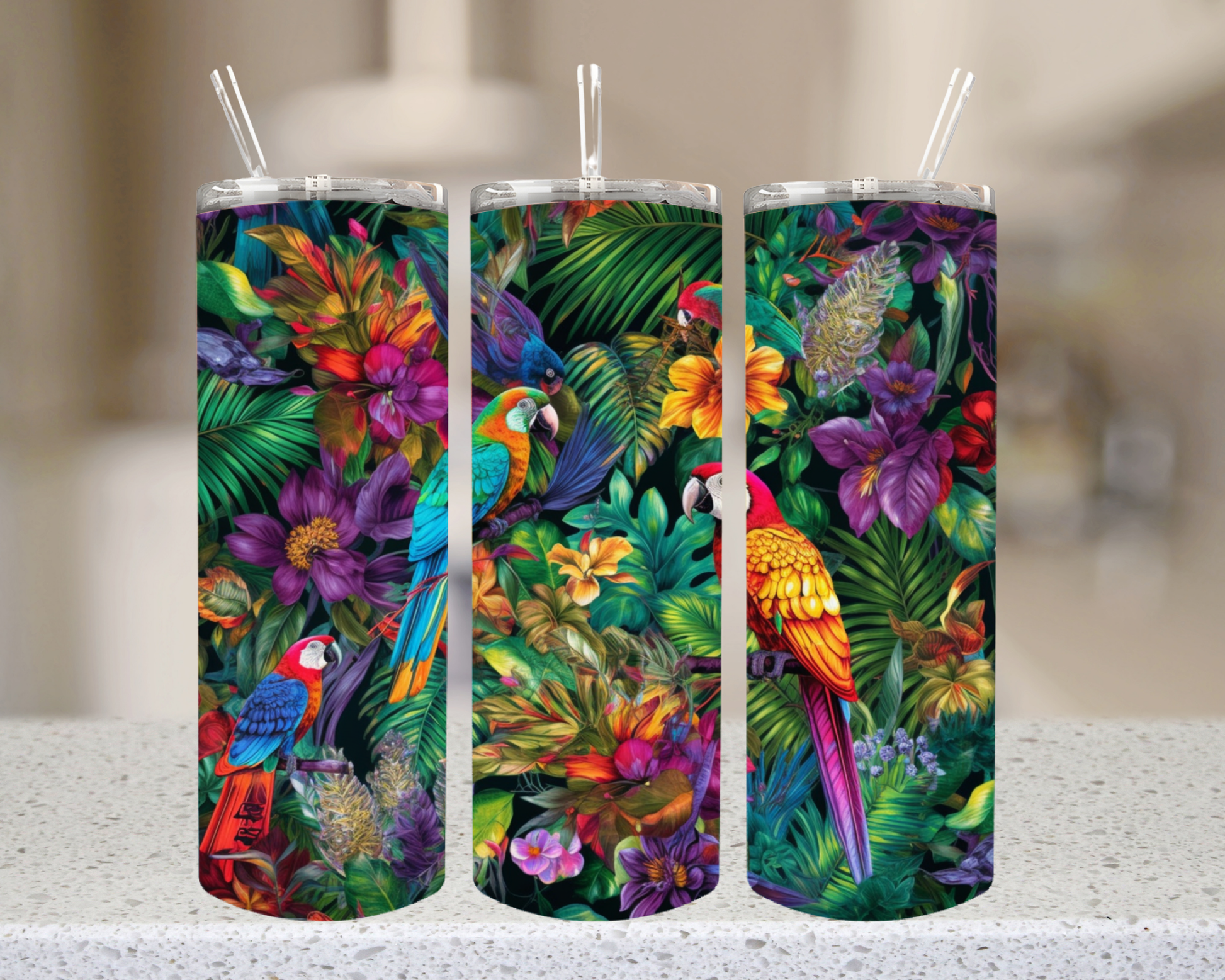 Whispering Wildflower floral tumbler