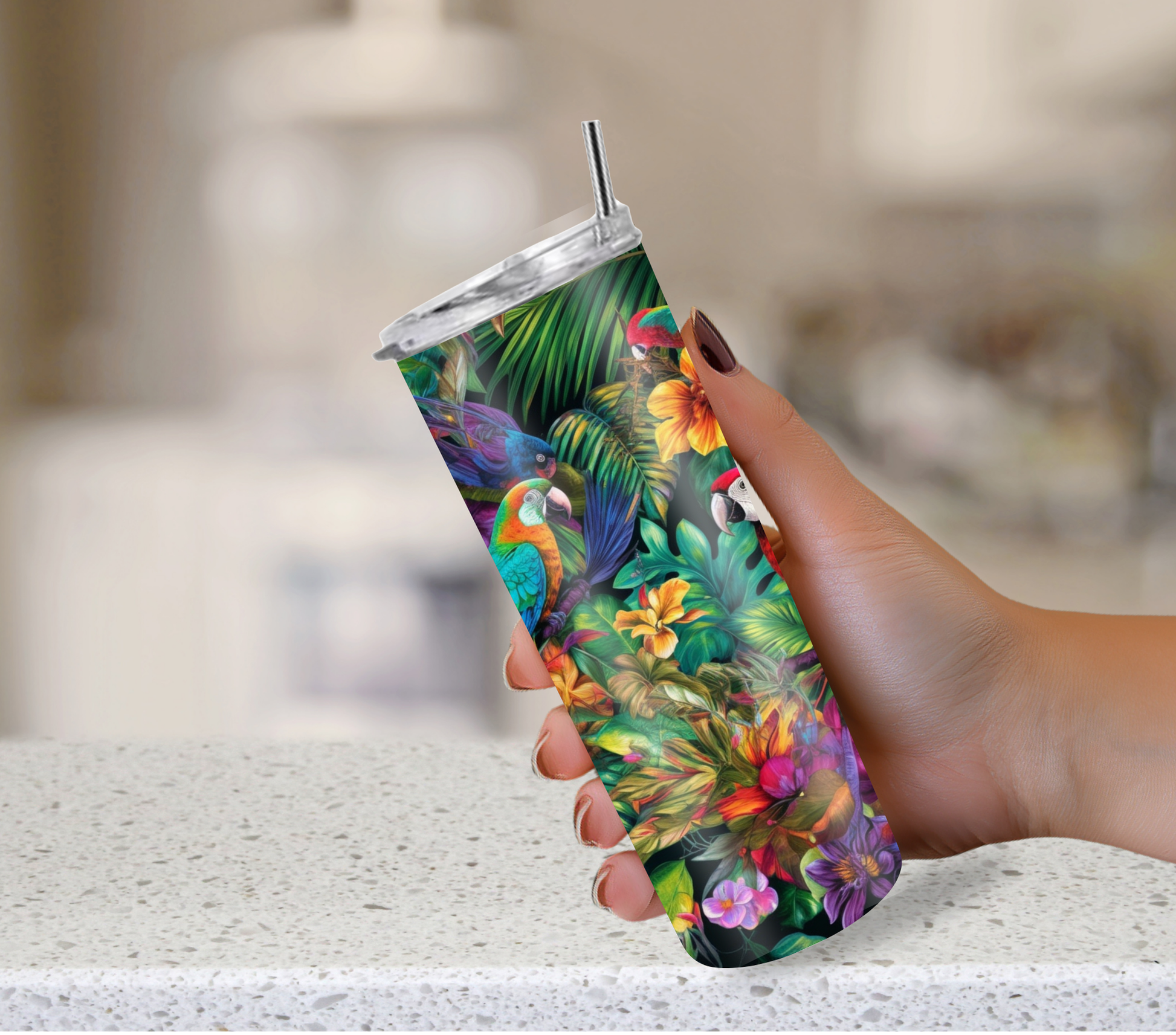 Wildflower tumbler gift for her